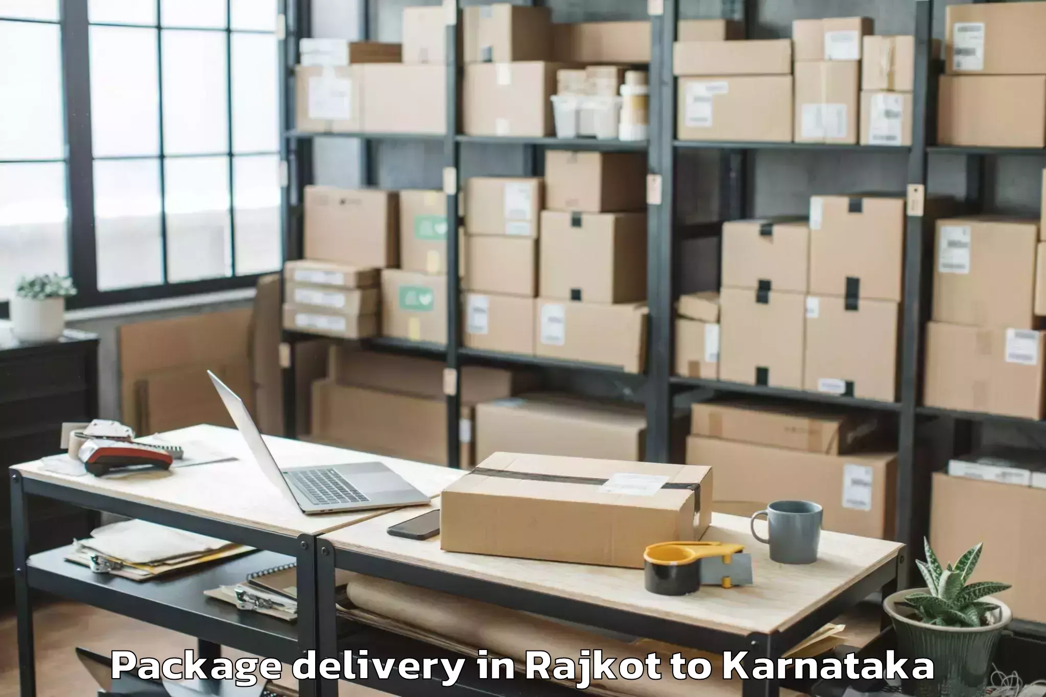 Reliable Rajkot to Gubbi Package Delivery